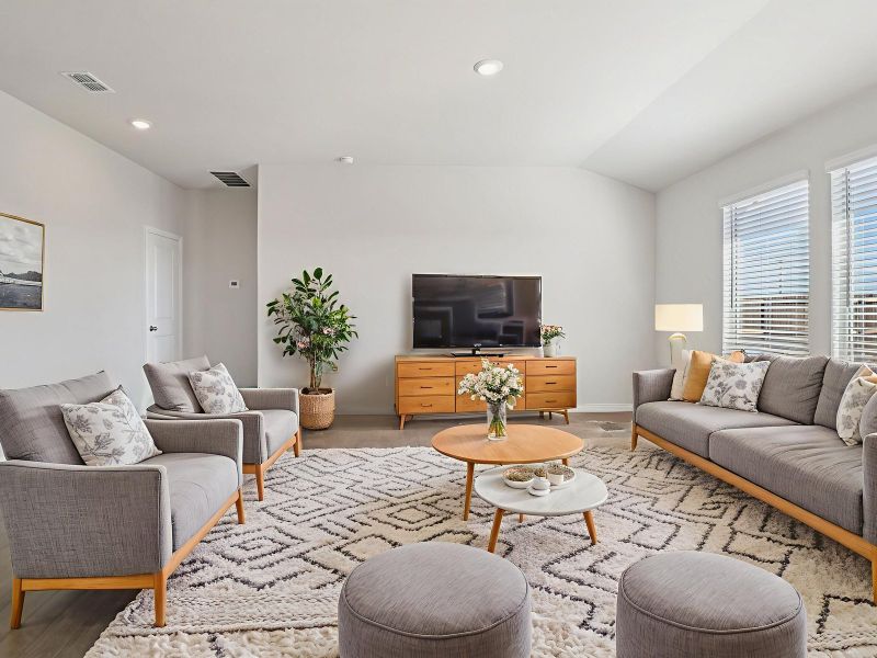 Furnished interior view inside a new home in River Ridge, Crandall (Image 4).