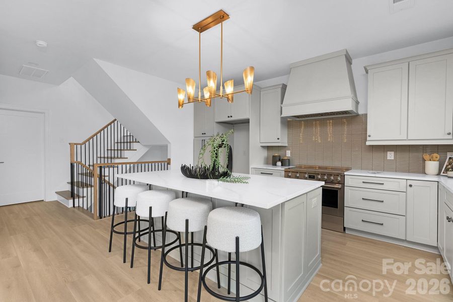 Furnished interior view inside a new home in , Charlotte (Image 11).