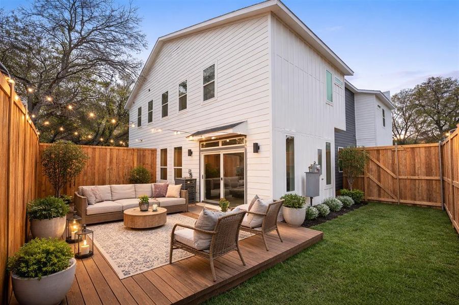 Exterior details and patio area of a home in , Dallas (Image 22). Exterior details and patio area of a home in , Dallas (Image 22).