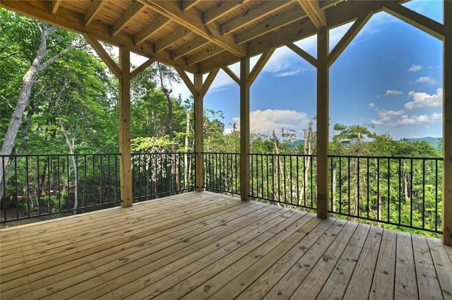 Exterior details and patio area of a home in , Ellijay (Image 4).