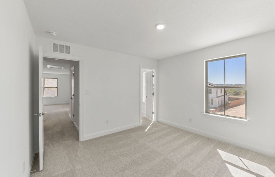 Spacious, unfurnished interior of a new home in Saddleback at Santa Rita Ranch, Liberty Hill (Image 33). Spacious, unfurnished interior of a new home in Saddleback at Santa Rita Ranch, Liberty Hill (Image 33).