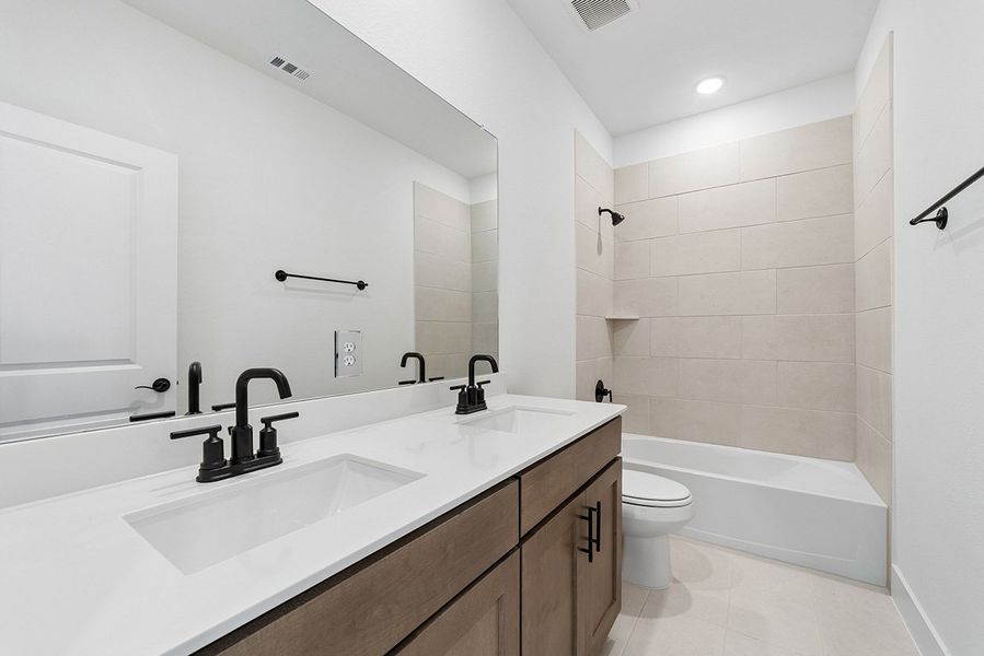 Representative furnished interior of a home built from the Ellis by Landon Homes in Fields - East Village, Frisco (Image 11).