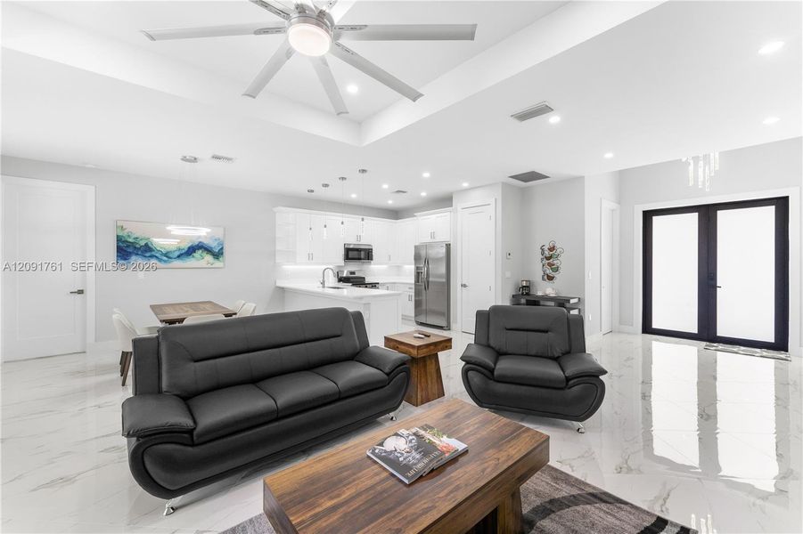 Furnished interior view inside a new home in , Lehigh Acres (Image 7). Furnished interior view inside a new home in , Lehigh Acres (Image 7).
