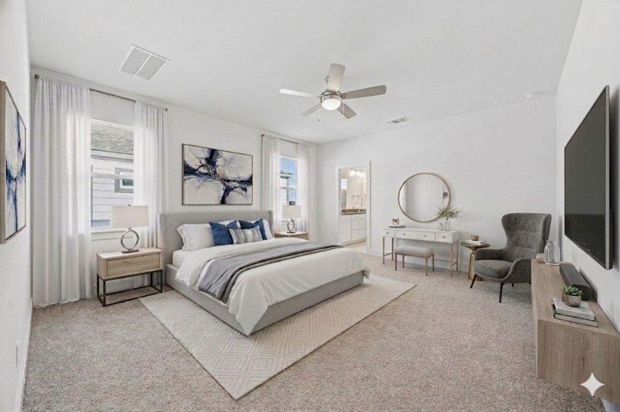 Furnished interior view inside a new home in Chester Ranch Place, Round Rock (Image 6).