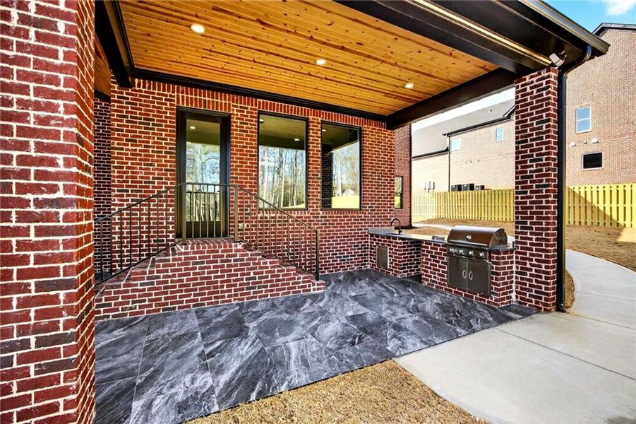 Exterior details and patio area of a home in , Buford (Image 4). Exterior details and patio area of a home in , Buford (Image 4).