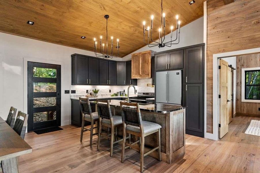 Furnished interior view inside a new home in , Blue Ridge (Image 9).