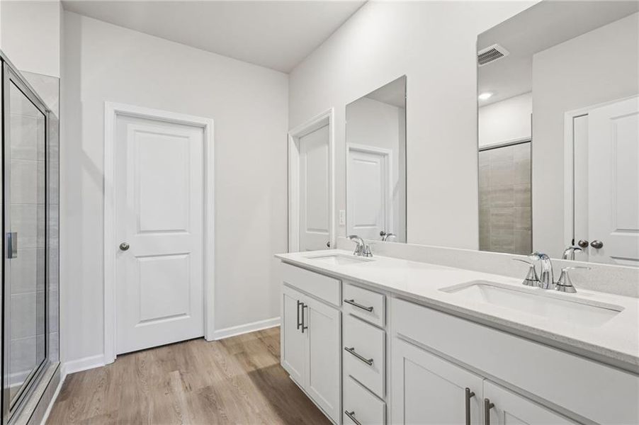 Furnished interior view inside a new home in Westmont Preserve, Powder Springs (Image 35). Furnished interior view inside a new home in Westmont Preserve, Powder Springs (Image 35).
