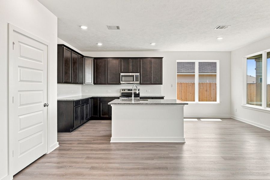 Furnished interior view inside a new home in Pleasant Hill, Bryan (Image 3). Furnished interior view inside a new home in Pleasant Hill, Bryan (Image 3).