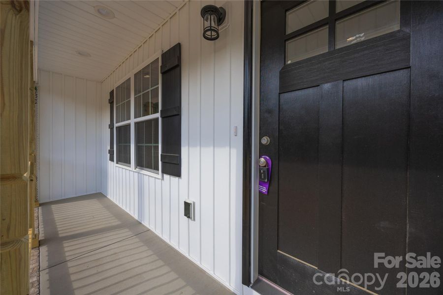 Covered front porch