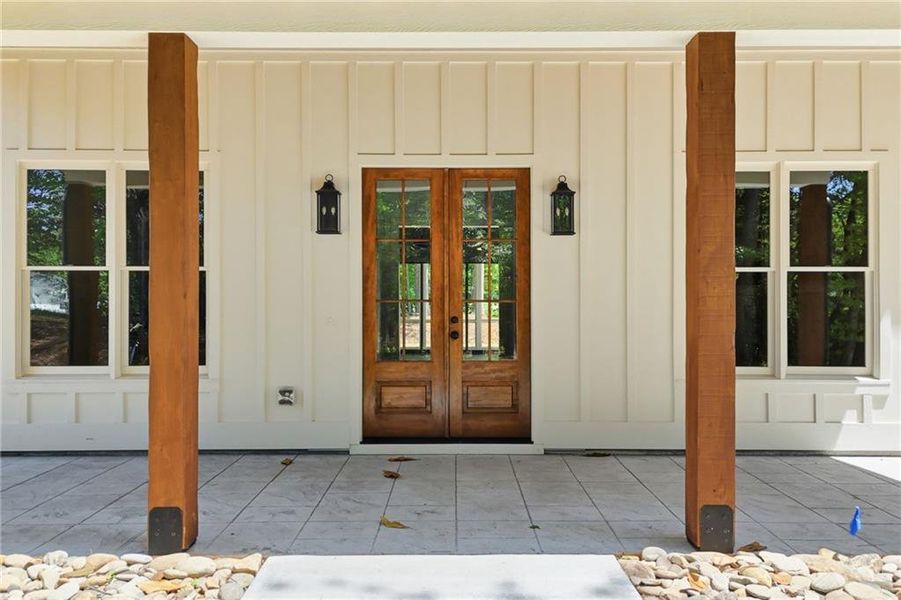 Exterior details and patio area of a home in , Ball Ground (Image 37).