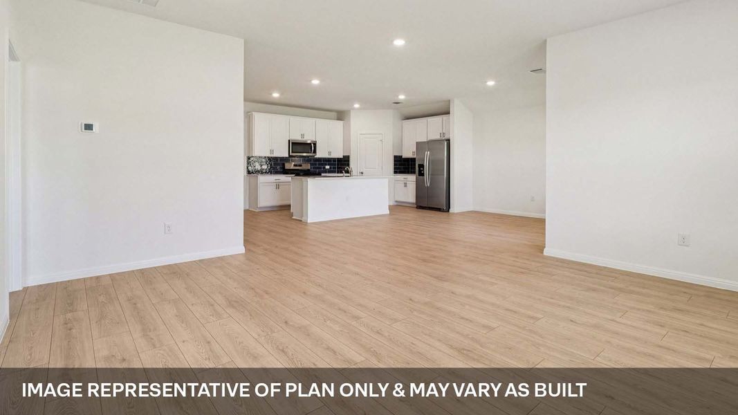 Representative unfurnished interior of a home built from the The Irvine by D.R. Horton in Carillon, Manor (Image 12).