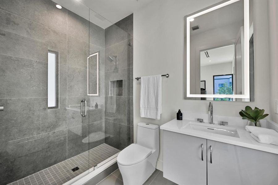 Furnished interior view inside a new home in , Delray Beach (Image 11).