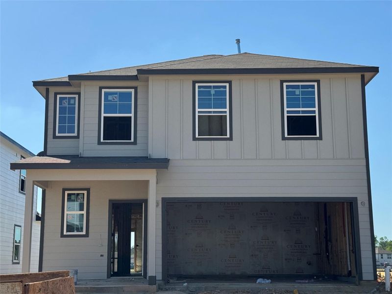 In-progress construction of a new home in Maple Heights, Porter, TX (Image 20).