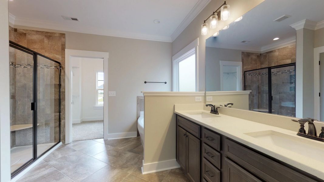 Representative furnished interior of a home built from the Carson by Bill Clark Homes in Cheshire Landing, Grimesland (Image 8). Representative furnished interior of a home built from the Carson by Bill Clark Homes in Cheshire Landing, Grimesland (Image 8).