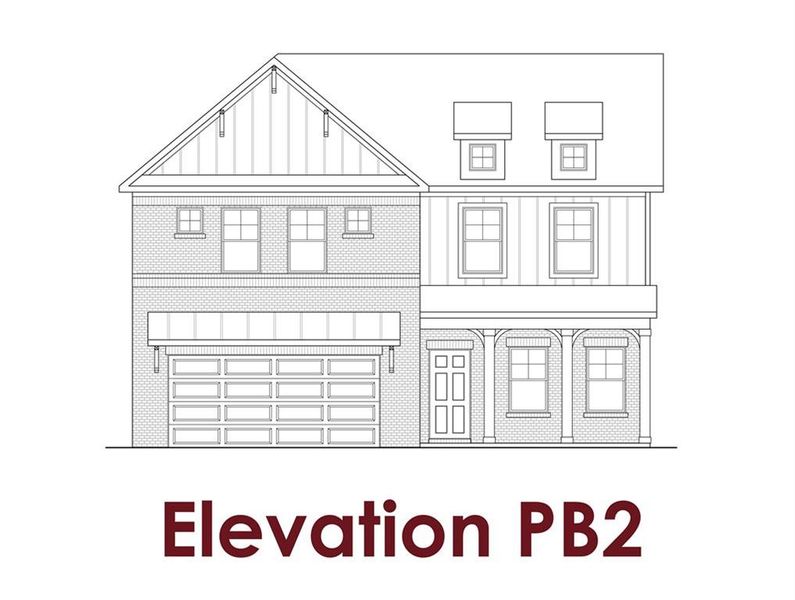Exterior rendering of this home design in Greenefield, Cartersville, GA (Image 1). Exterior rendering of this home design in Greenefield, Cartersville, GA (Image 1).