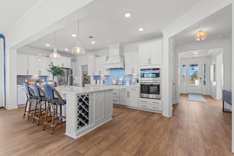 Furnished interior in a model home at Terrapin in Leland (Image 42).