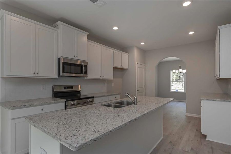 Furnished interior view inside a new home in , Newnan (Image 9).