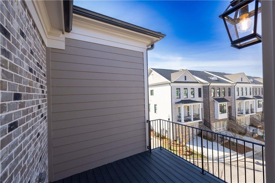 Exterior details and patio area of a home in Byers Park, Alpharetta (Image 30).