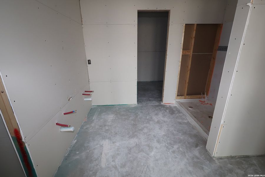 In-progress construction of a new home in Meadows at Clear Springs, New Braunfels, TX (Image 20). In-progress construction of a new home in Meadows at Clear Springs, New Braunfels, TX (Image 20).