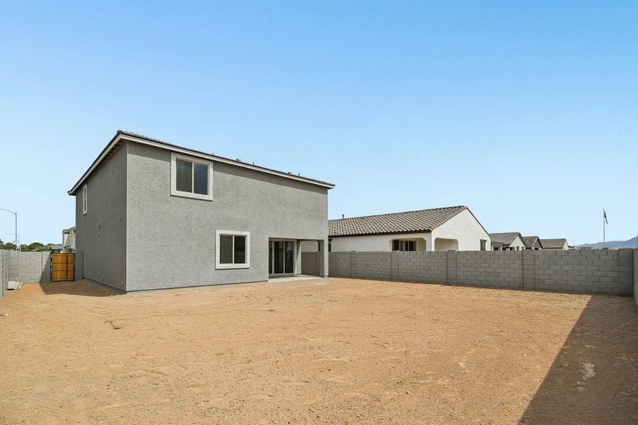Back exterior elevation