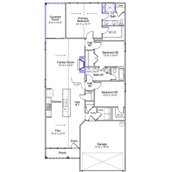 2D floor plan layout of this home in Bluefield, Lexington, SC (Image 5). 2D floor plan layout of this home in Bluefield, Lexington, SC (Image 5).