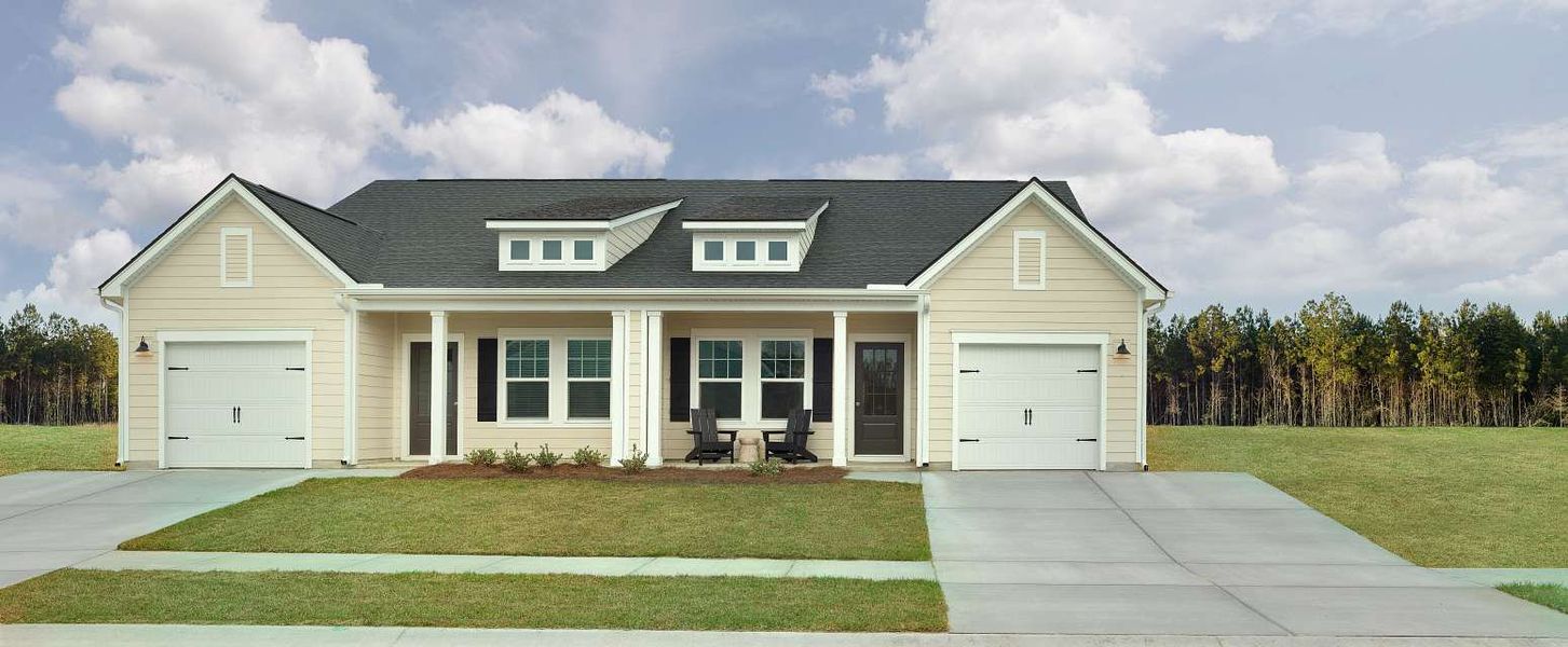 Representative exterior photo of a completed home built from the Palmetto by Ashton Woods in Tea Farm, Ravenel, SC (Image 15).