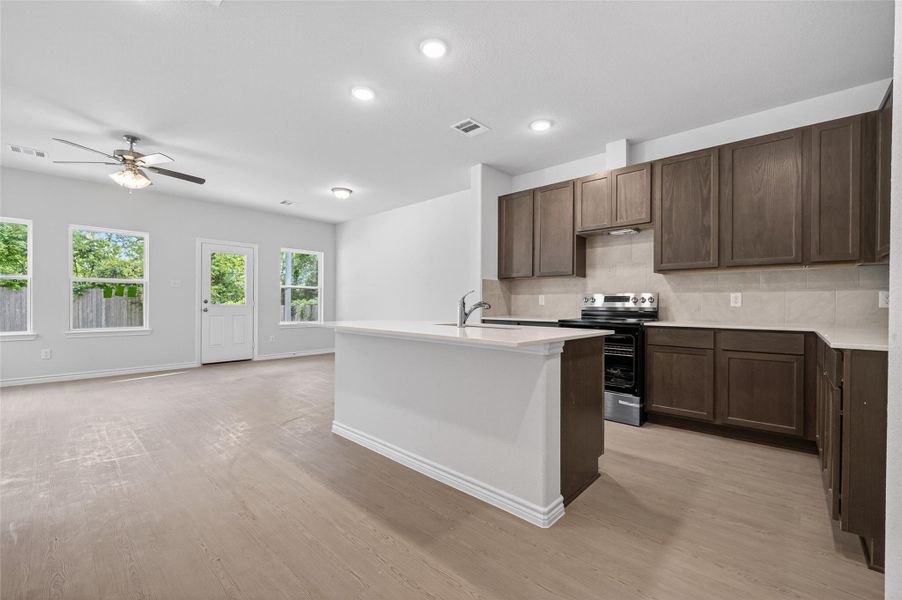 Furnished interior view inside a new home in , Houston (Image 4).