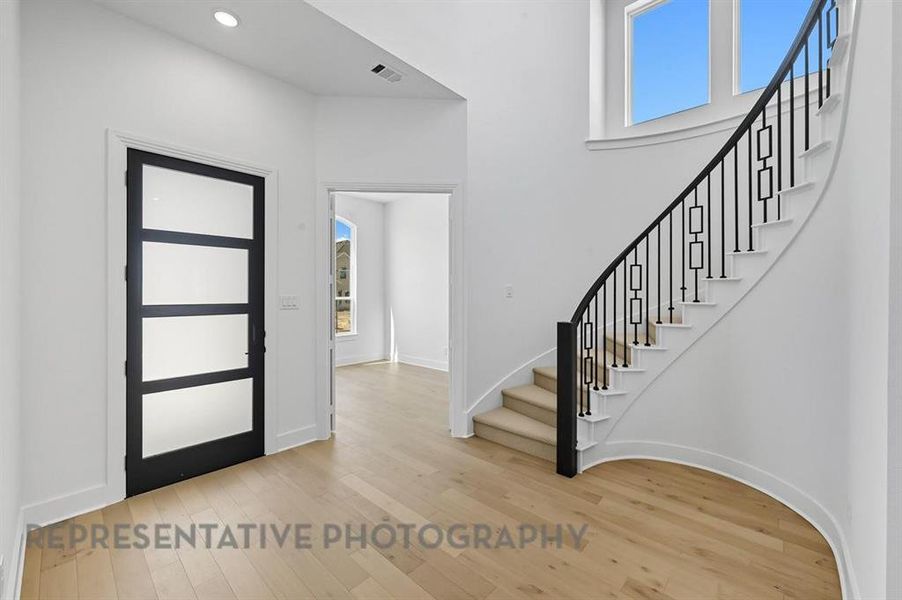 Spacious, unfurnished interior of a new home in Wildflower Ranch: Artisan Series - 60ft. lots, Dish (Image 16). Spacious, unfurnished interior of a new home in Wildflower Ranch: Artisan Series - 60ft. lots, Dish (Image 16).