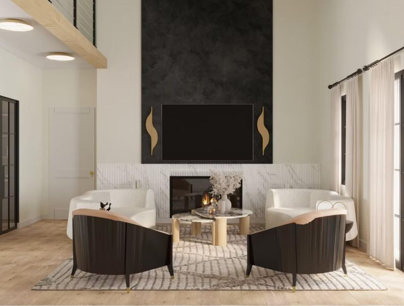 Furnished interior view inside a new home in , Mount Pleasant (Image 35).