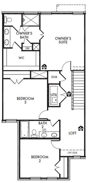 2D floor plan layout for the Jasper by Impression Homes in Sereno Oaks, Dallas, TX (Image 3). 2D floor plan layout for the Jasper by Impression Homes in Sereno Oaks, Dallas, TX (Image 3).