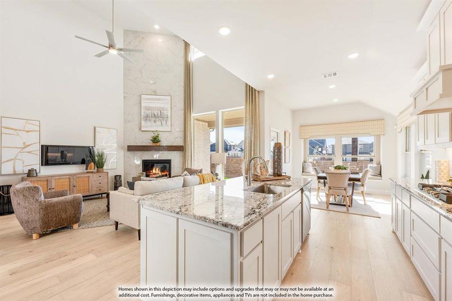 Furnished interior view inside a new home in Woodstone, Providence Village (Image 16).