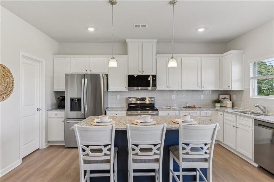 Furnished interior view inside a new home in The Hills at Cedar Creek, Winder (Image 9).