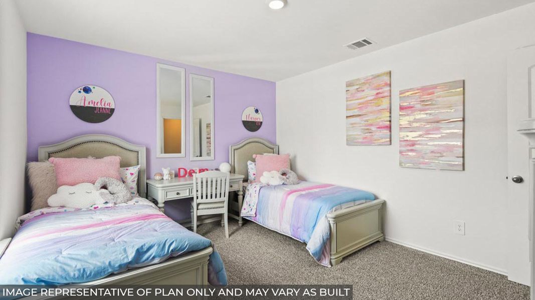 Furnished interior view inside a new home in Sunterra, Katy (Image 30).