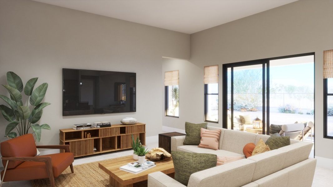 Furnished interior view inside a new home in Estates at Kings Ranch, Gold Canyon (Image 13).