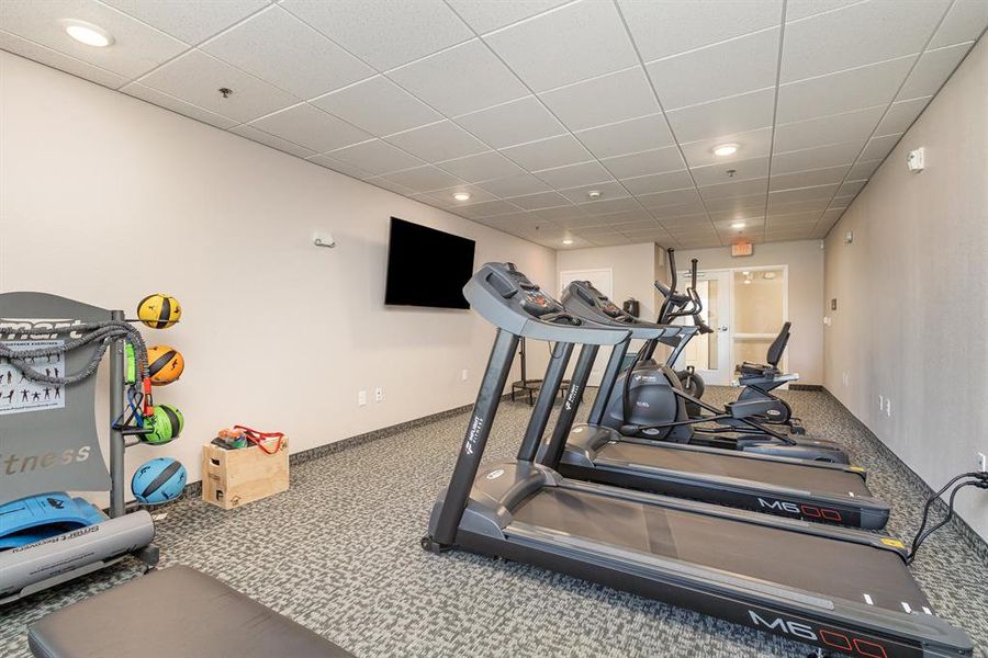 Get your daily workout in the Fitness Room Get your daily workout in the Fitness Room