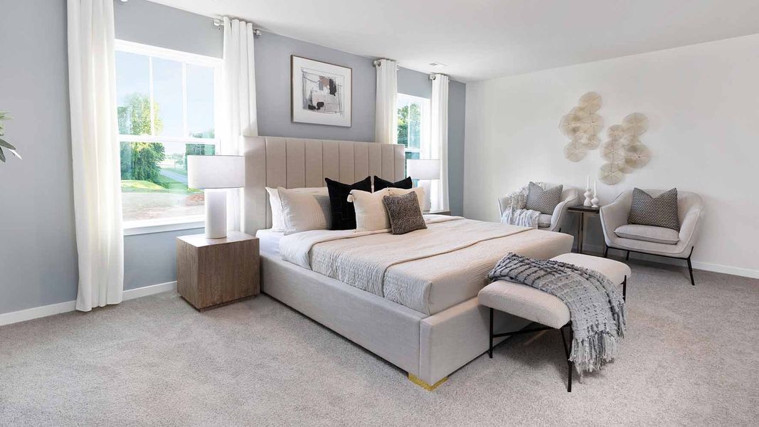 Furnished interior view inside a new home in Brinkley Ridge, Kings Mountain (Image 12).