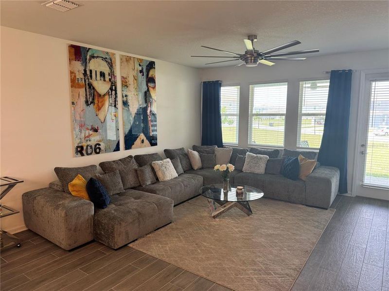 Furnished interior view inside a new home in , Clermont (Image 9). Furnished interior view inside a new home in , Clermont (Image 9).