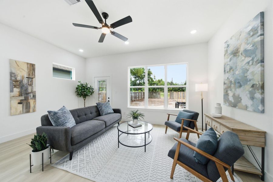 Furnished interior view inside a new home in , Houston (Image 25).