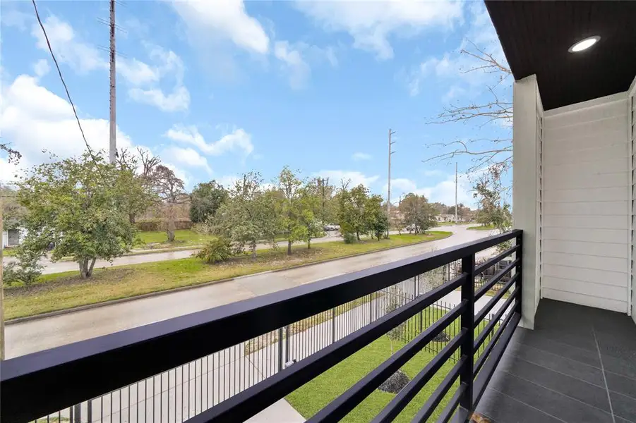 Balcony from the master bedroom