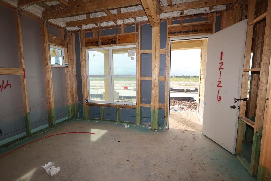 In-progress construction of a new home in Bridgeland Central: Emerald Heights - Landmark Row Collection, Cypress, TX (Image 10).