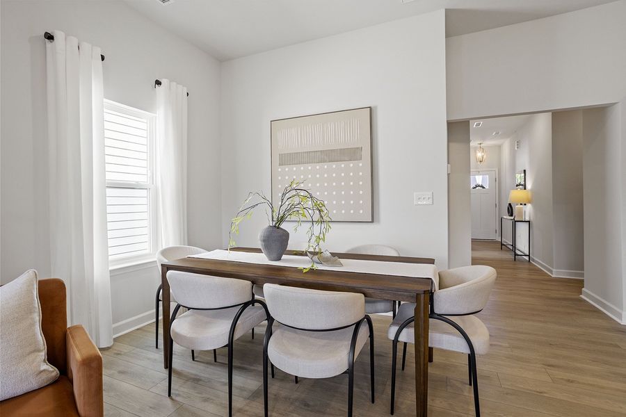 Furnished interior view inside a new home in Ovation at Sweetbrier, Durham (Image 10).