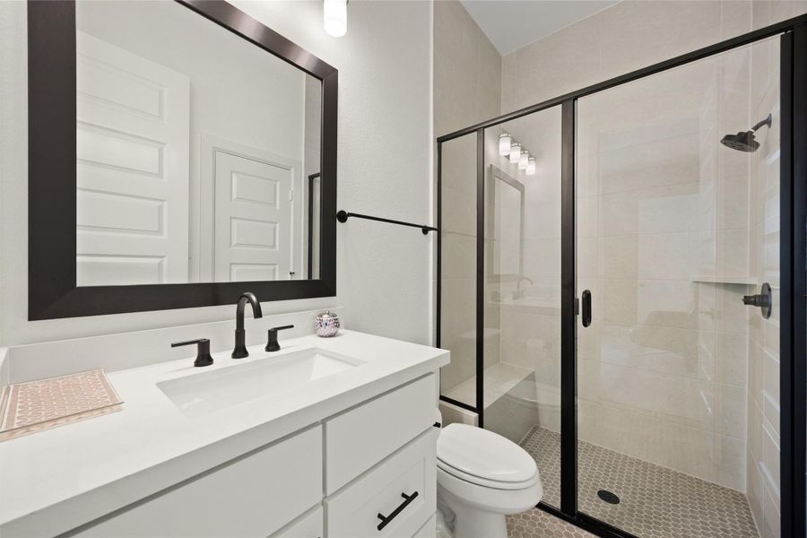 Furnished interior view inside a new home in Bridgeland, Cypress (Image 8).