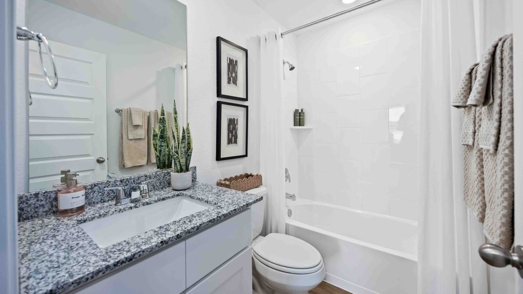 Furnished interior view inside a new home in Garver Heights, Houston (Image 8).