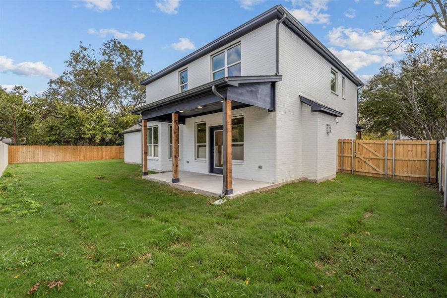 Exterior details and patio area of a home in , Westworth Village (Image 18). Exterior details and patio area of a home in , Westworth Village (Image 18).