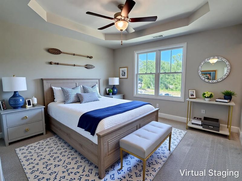 Furnished interior view inside a new home in Sawyer’s Run, Hampstead (Image 7).
