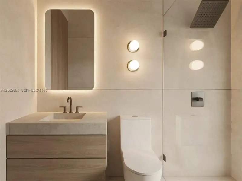 Furnished interior view inside a new home in , Miami Springs (Image 11).