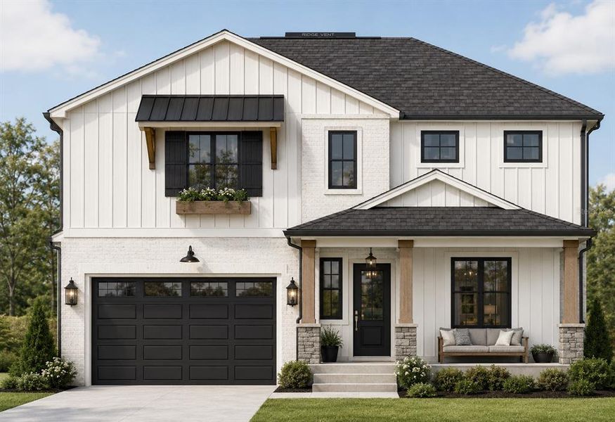 Front exterior of a new home in , St. Petersburg, FL, highlighting curb appeal (Image 1). Front exterior of a new home in , St. Petersburg, FL, highlighting curb appeal (Image 1).