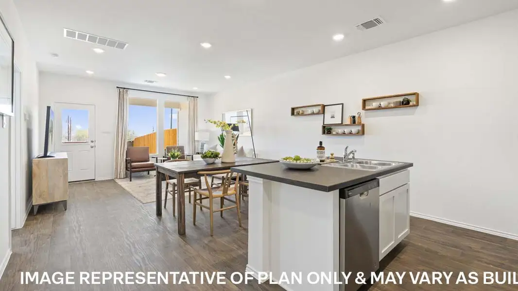 Furnished interior view inside a new home in Wayside, Uhland (Image 18).