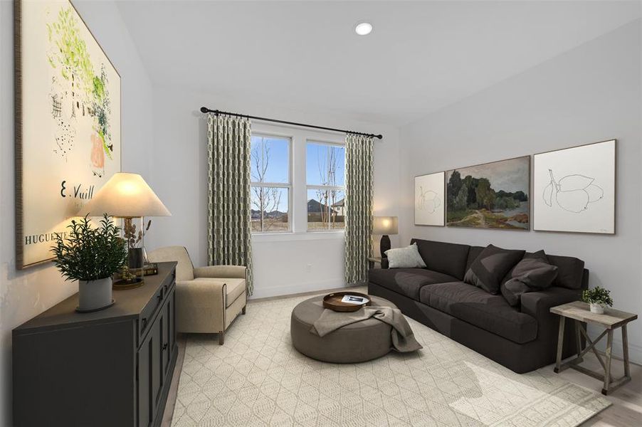 Furnished interior view inside a new home in Timberbrook, Justin (Image 8).