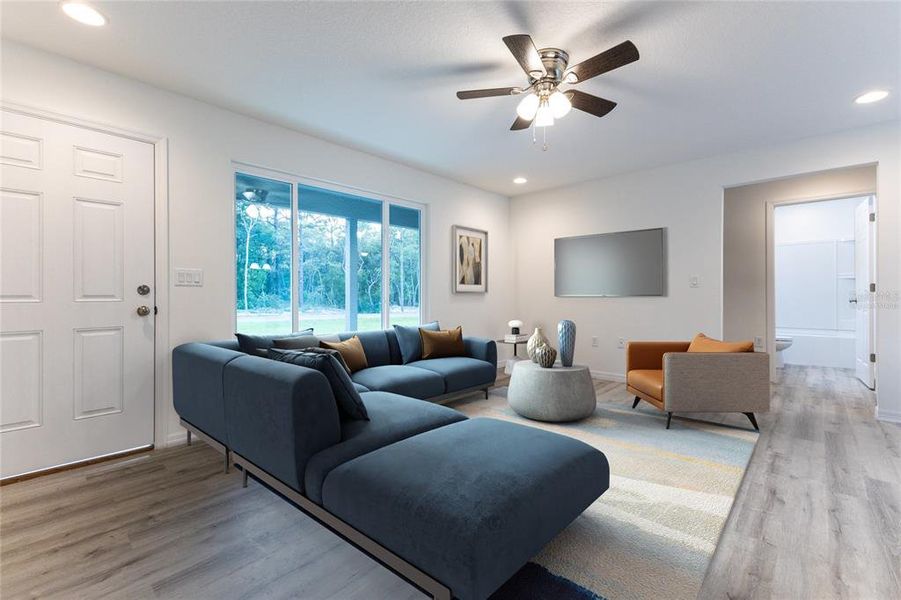 Furnished interior view inside a new home in , Dunnellon (Image 19). Furnished interior view inside a new home in , Dunnellon (Image 19).